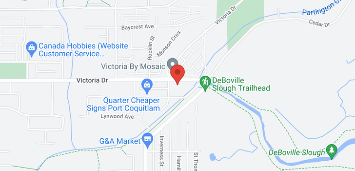 map of 750 VICTORIA DRIVE